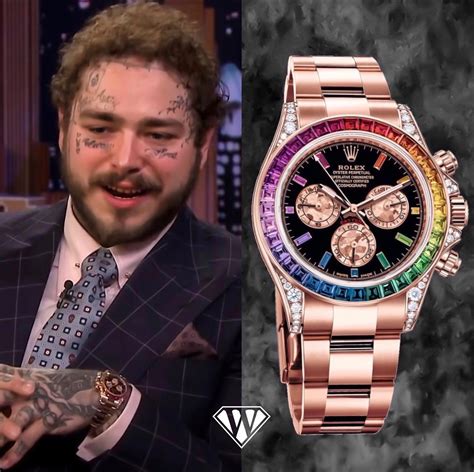 post malone rolex daytona|rolex rainbow daytona 2022.